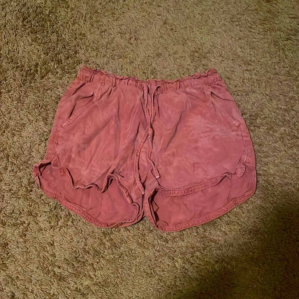 American eagle pink Palm tree design shorts